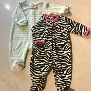 Warm Footed Baby Girl Sleeper Bundle
